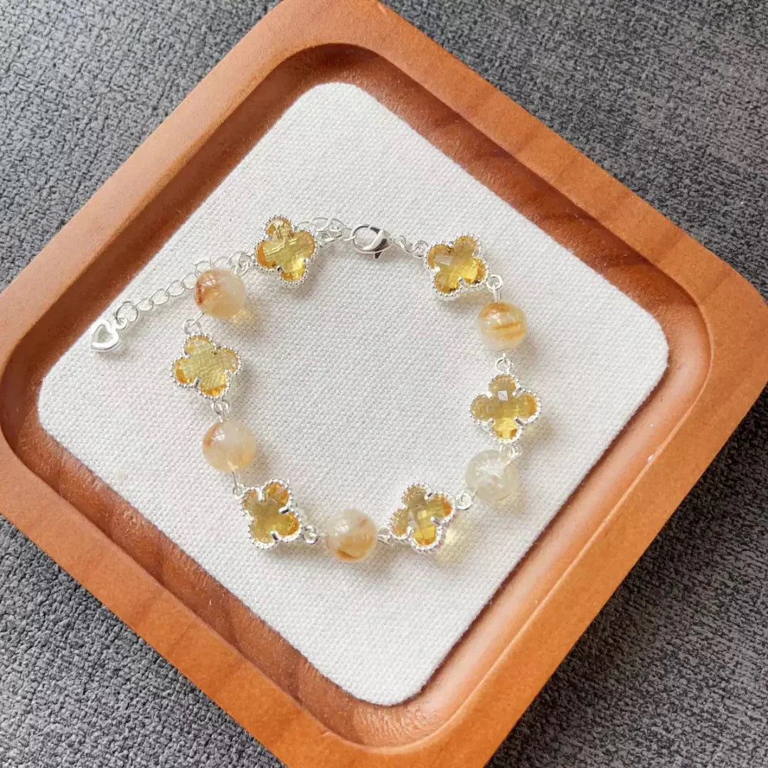 LUCKY FOUR-LEAF CLOVER BRACELET