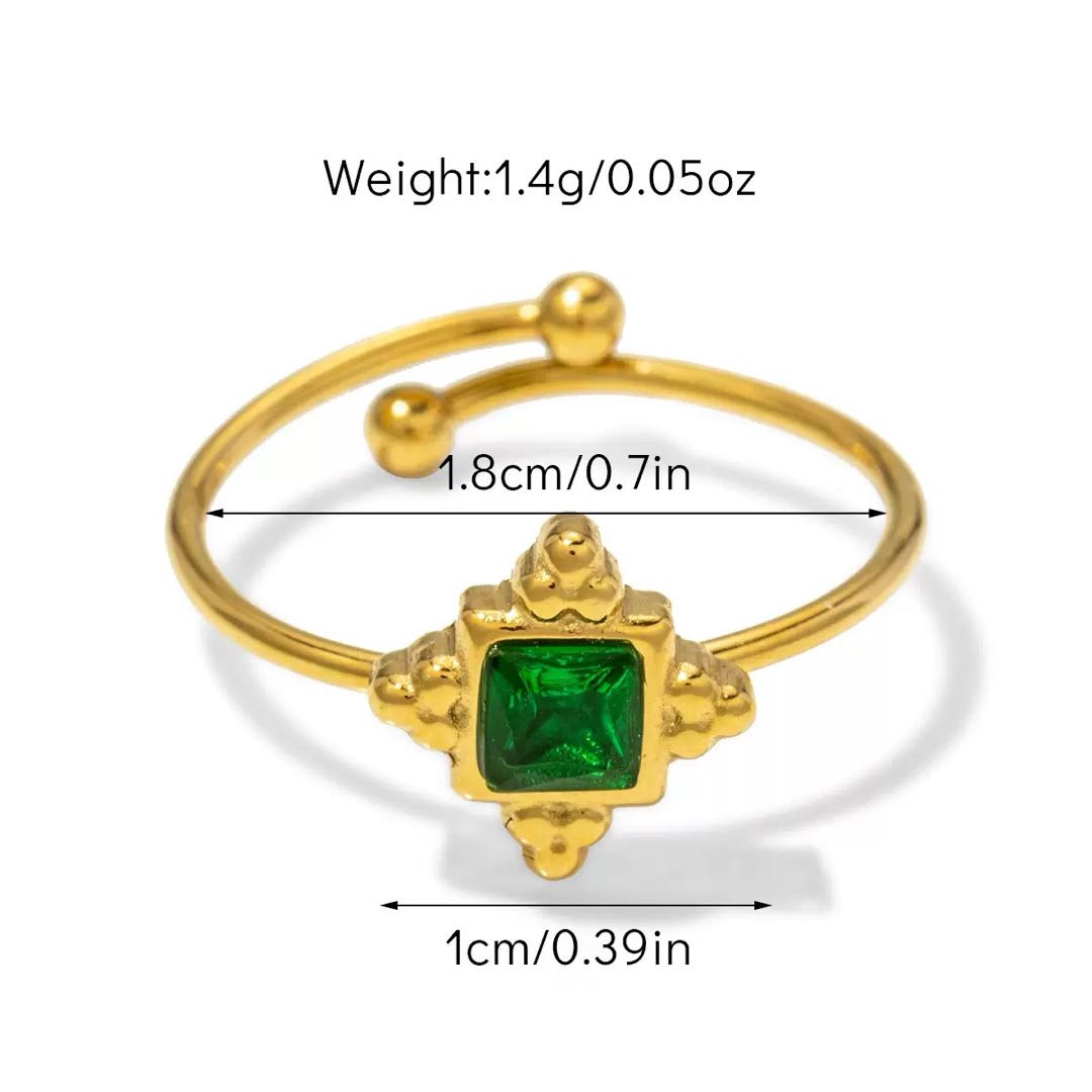 Energy Alignment Jewelry Set Titanium Natural Stone