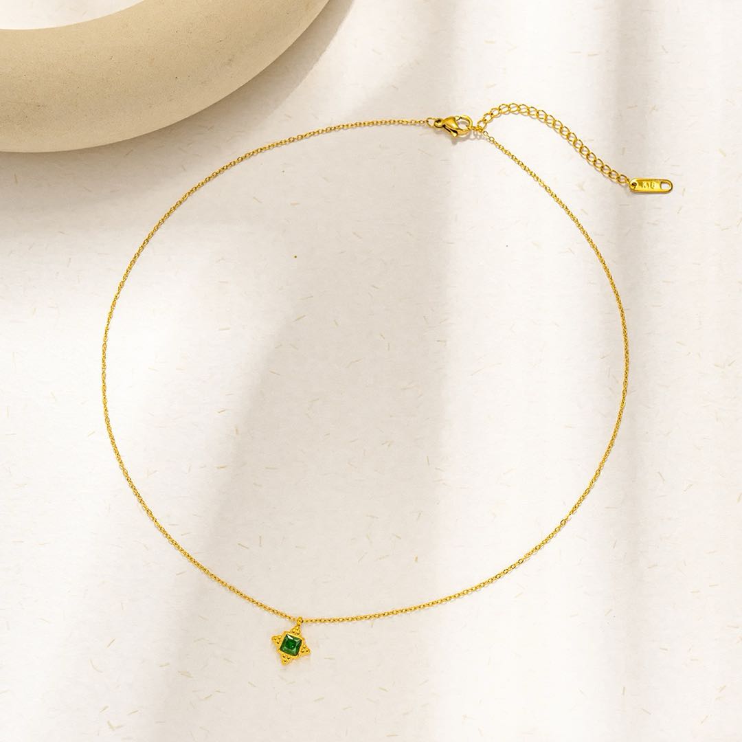 Energy Alignment Jewelry Set Titanium Natural Stone