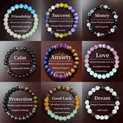 7 Chakra Natural Stone Healing Balance Energy Beaded Bracelet
