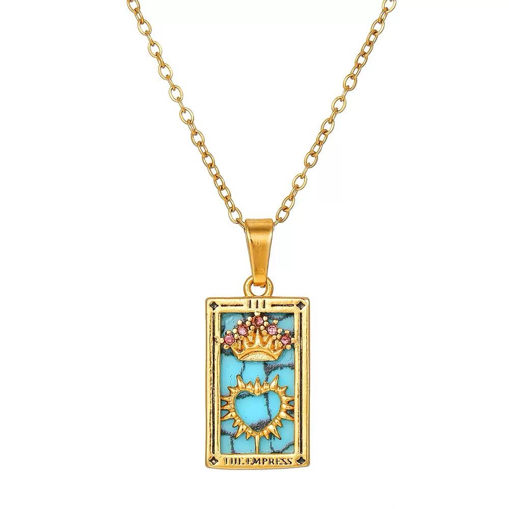 Tarot Guidance Necklace Titanium Natural Stone