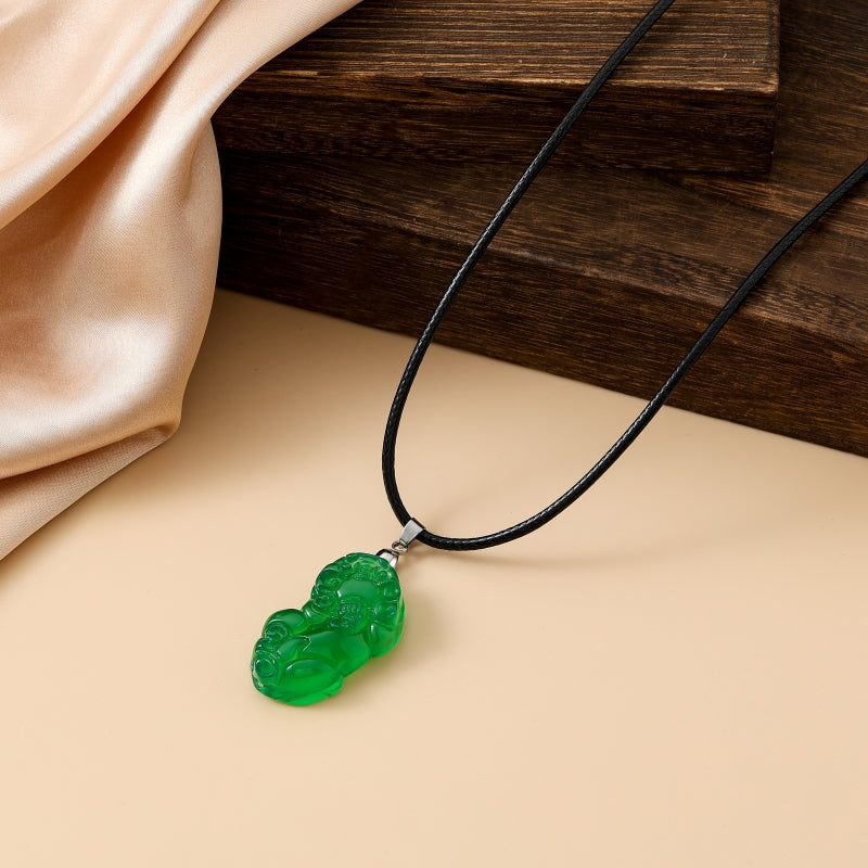 Lucky Pixiu Stone - Green