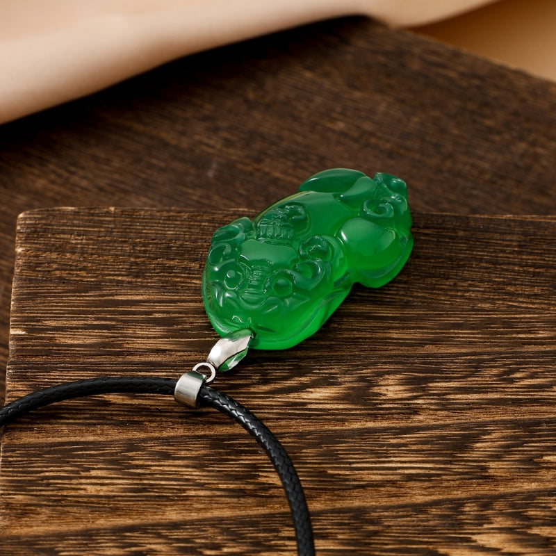 Lucky Pixiu Stone - Green