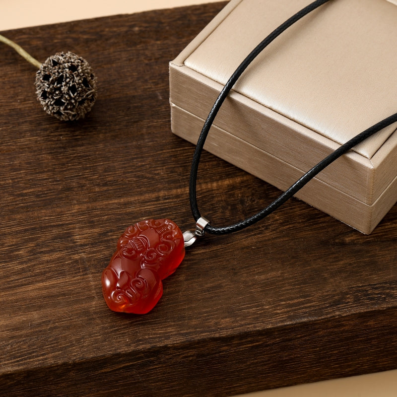 Lucky Pixiu Stone - Red