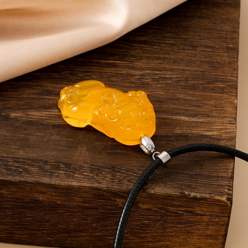 Lucky Pixiu Stone - Yellow