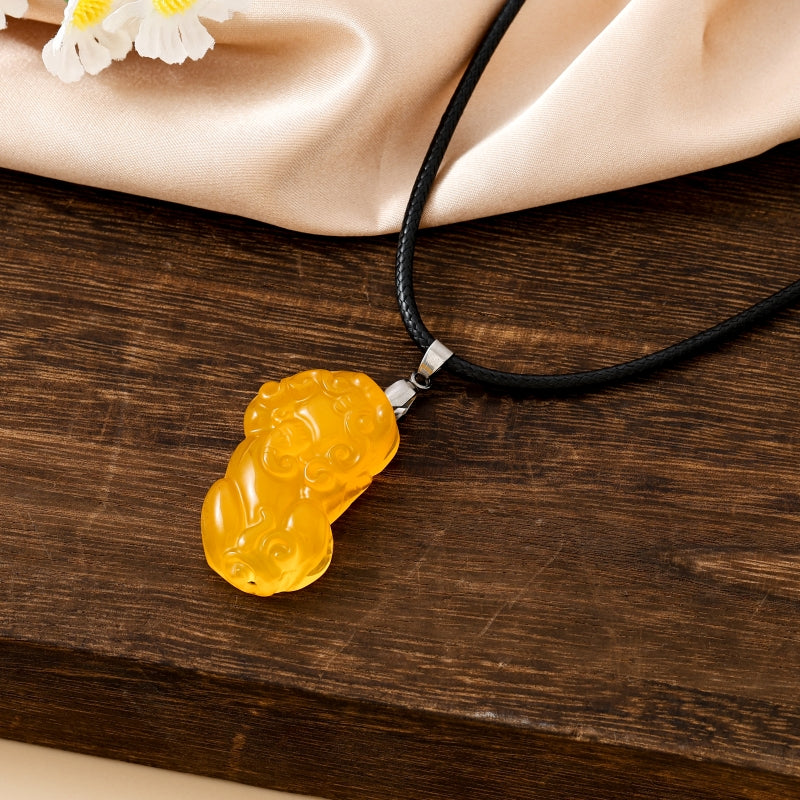 Lucky Pixiu Stone - Yellow