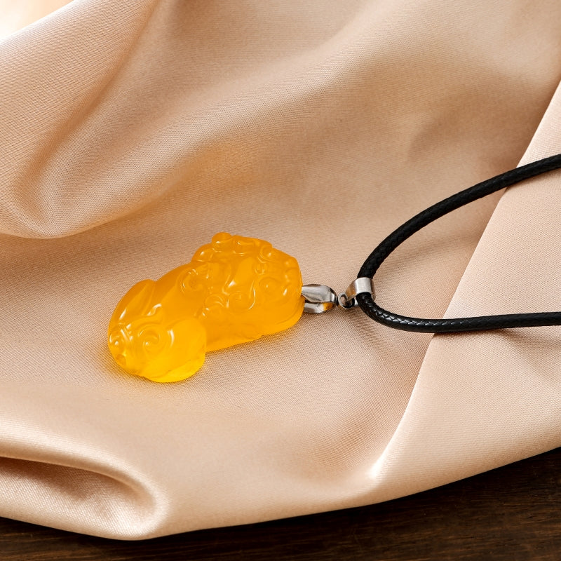 Lucky Pixiu Stone - Yellow